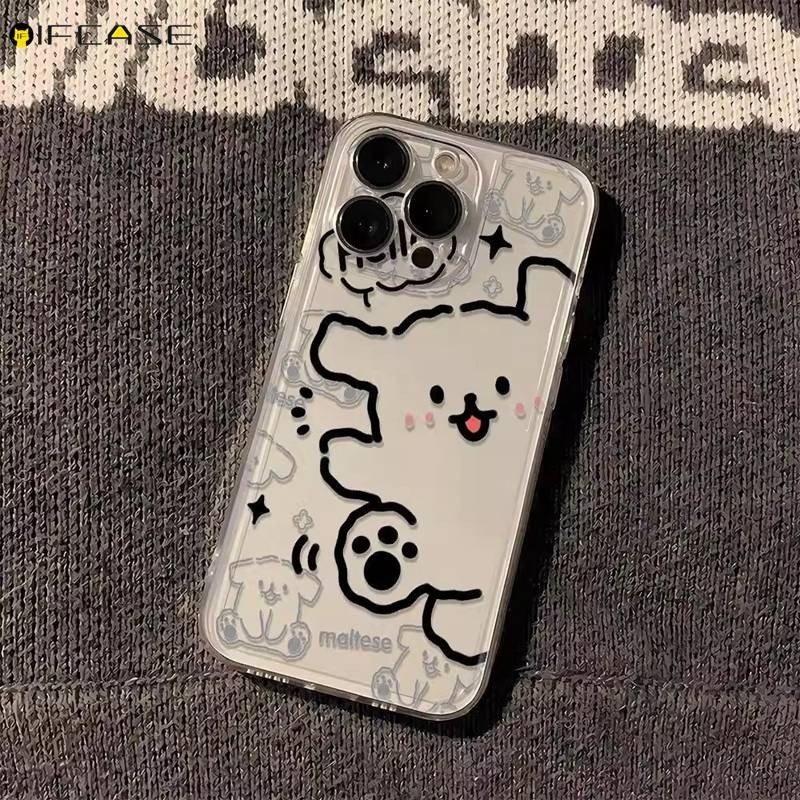 เคสโทรศัพท์มือถือ ซิลิโคนนุ่ม ใส ลายสุนัขวิ่งน่ารัก เรียบง่าย สําหรับ Vivo V29 V27 V25 V23 V20 Pro V27e V23e V21 4G 5G V21s V17 Neo V15