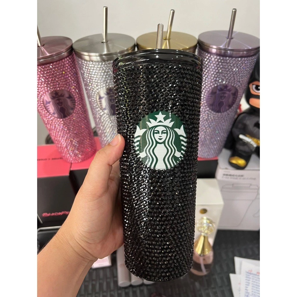 แก้วเก็บความเย็น [สินค้าถ่ายจากงานจริง] แก้ว Starbuck x Blackpink รุ่น Limited งานแต่งเพชรสวยมากกกก...  สแตนเลส 304 thumbnail 3