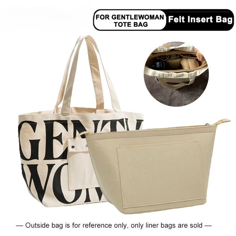 Gentle Woman กระเป๋าเครื่องสําอาง กระเป๋าผ้าสักหลาด ทรงโท้ท อเนกประสงค์ สําหรับเดินทาง GW