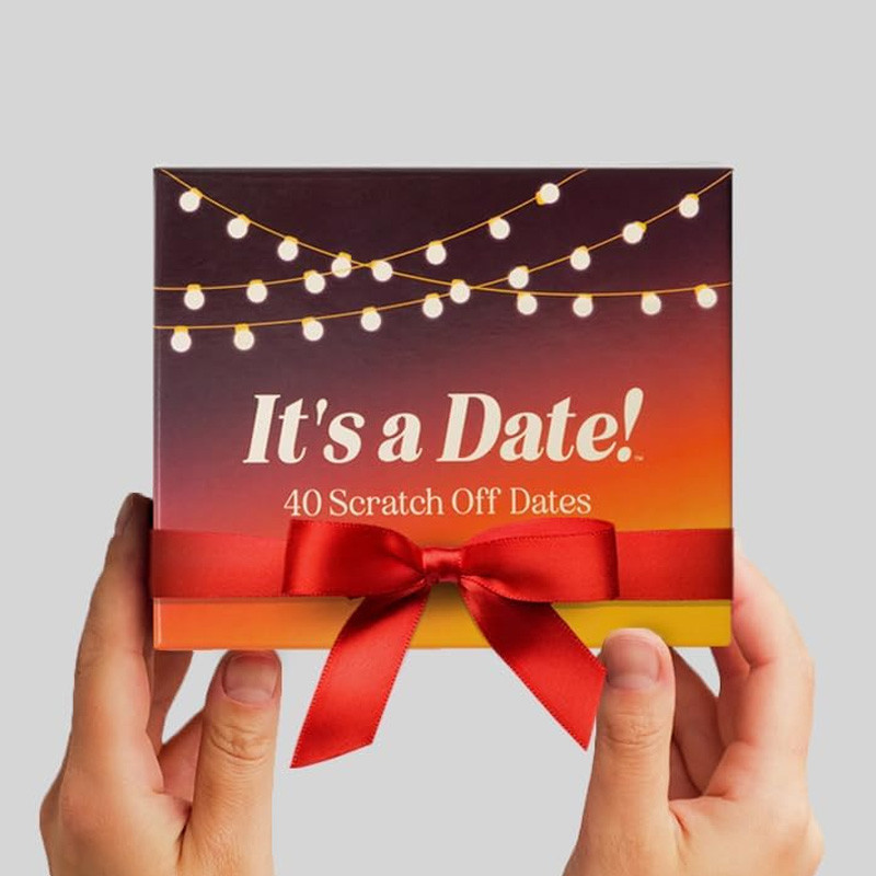 การ์ดเกม It a Date! ไอเดียวันที่ ขูดขีด โรแมนติก สนุก สําหรับคู่รักเกม 40 ชิ้น