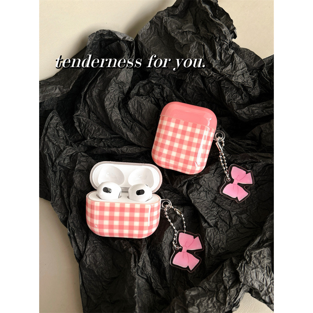 เคสหูฟังบลูทูธไร้สาย ลายตาราง สําหรับ Airpods1 2 3 Pro Pro2 Air Pods Pro 3