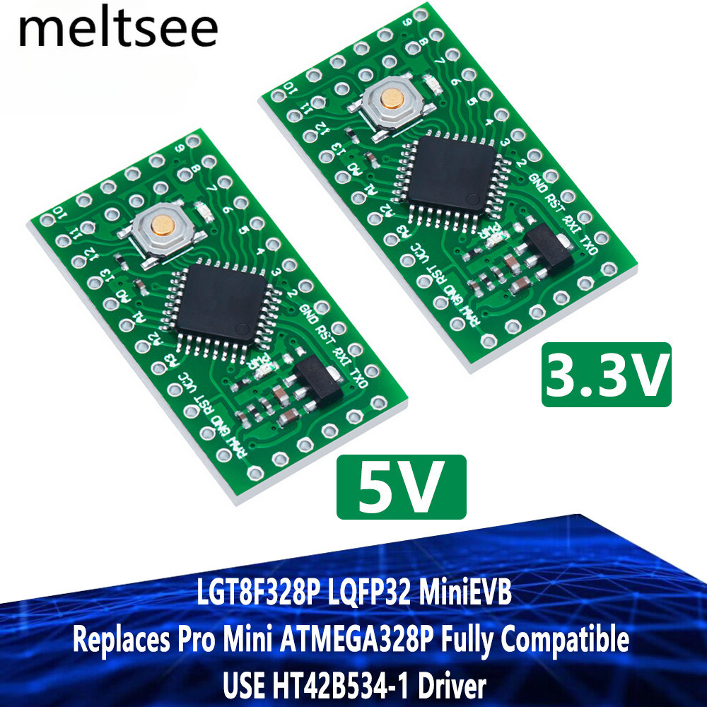 ไดรเวอร์ LGT8F328P LQFP32 MiniEVB 3.3V 5V แบบเปลี่ยน Pro Mini ATMEGA328P สําหรับ Arduino USE HT42B53