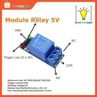 โมดูลรีเลย์ 1ch 2ch 4ch 5V, 12V Low Active #Arduino #อิเลคทรอนิค