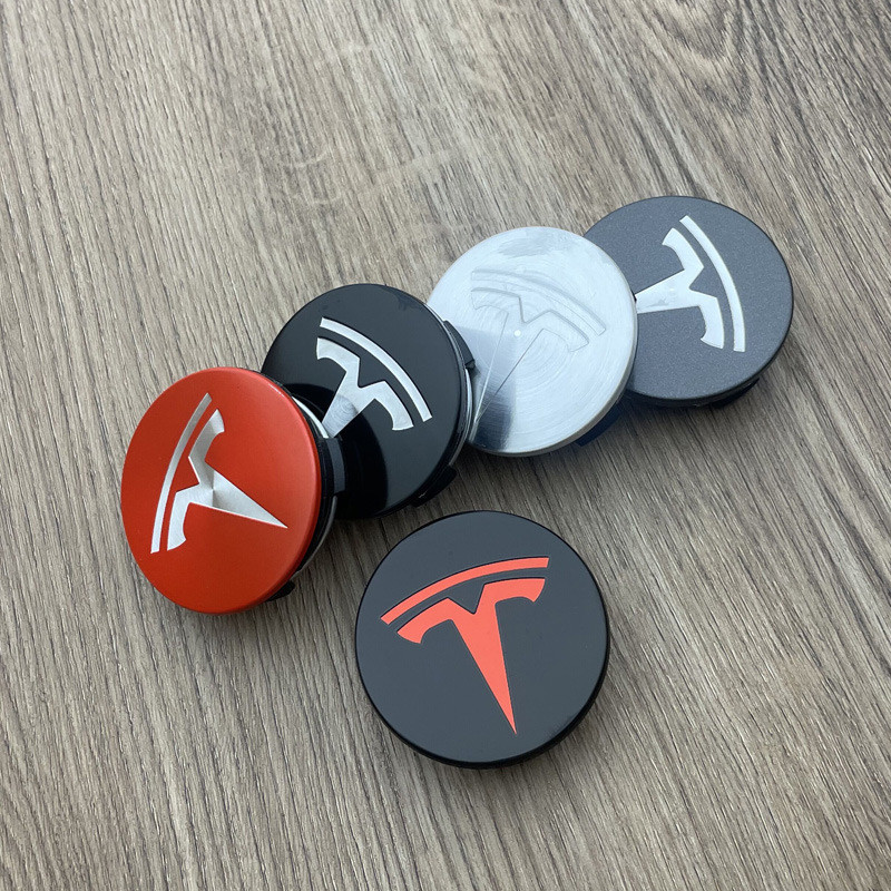 ฝาครอบสกรูดุมล้อรถยนต์ Tesla Model 3 S X Y จํานวน 4 ชิ้น