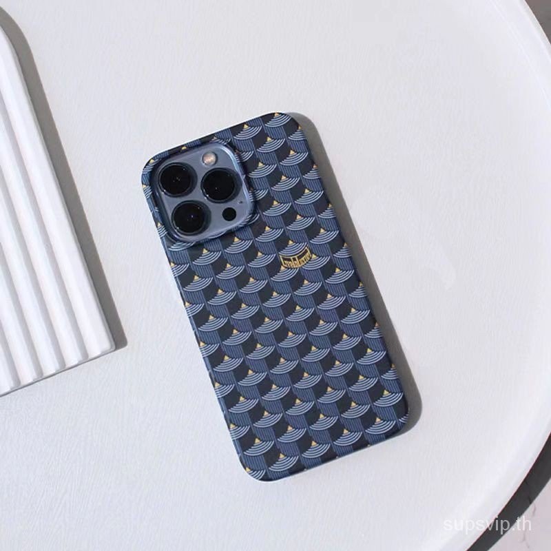 เคสโทรศัพท์มือถือแบบแข็ง กันรอยขีดข่วน ลายทาง สีฟ้า สร้างสรรค์ สําหรับ iPhone 15 pro max 14promax 13promax 12 11 promax xr xs max 7 8 plus 14plus 13pro 14pro