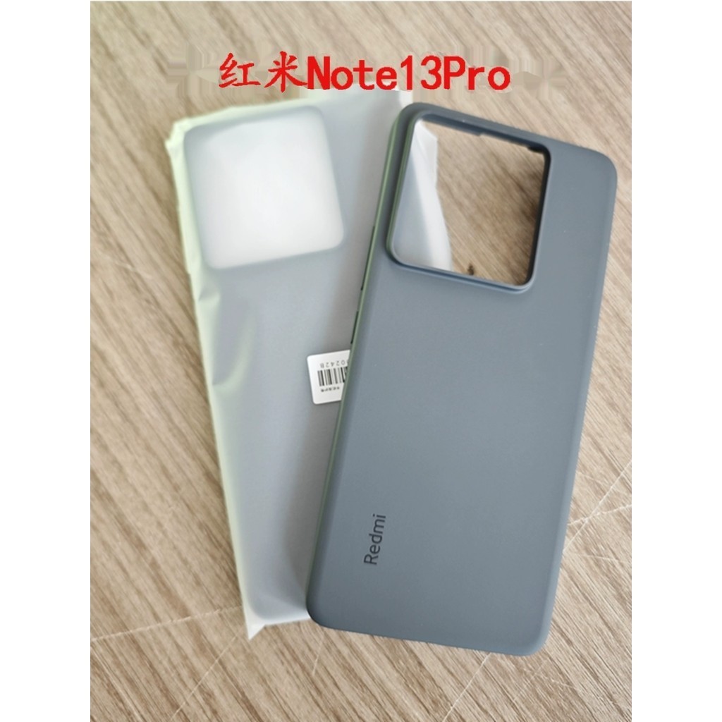 Redmi note13pro เคสโทรศัพท์ซิลิโคนเหลวของแท้ Note 13 Pro+Black Grey เคสป้องกันใหม่