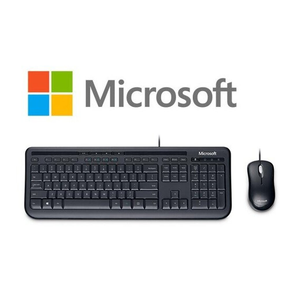 (TH/EN) Microsoft Wired Desktop 600 - Keyboard and Mouse คีย์บอร์ด และ เม้าส์ ออฟฟิศ