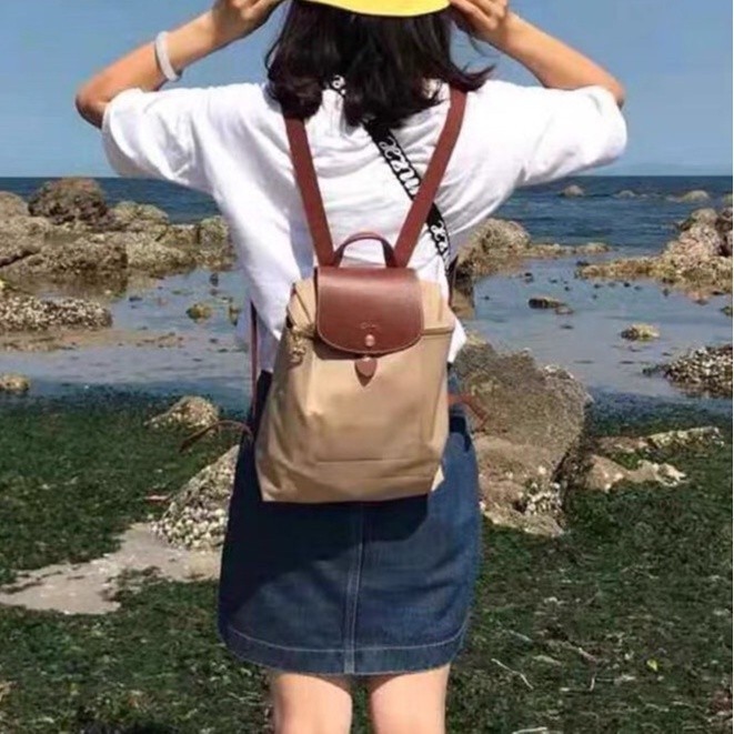 พร้อมส่ง ของแท้ 100% Longchamp Le Pliage 1699 619 70th Anniversary Series กระเป๋าเป้สะพายหลัง ผ้าไนล่อน กันน้ํา พับได้ สําหรับผู้หญิง