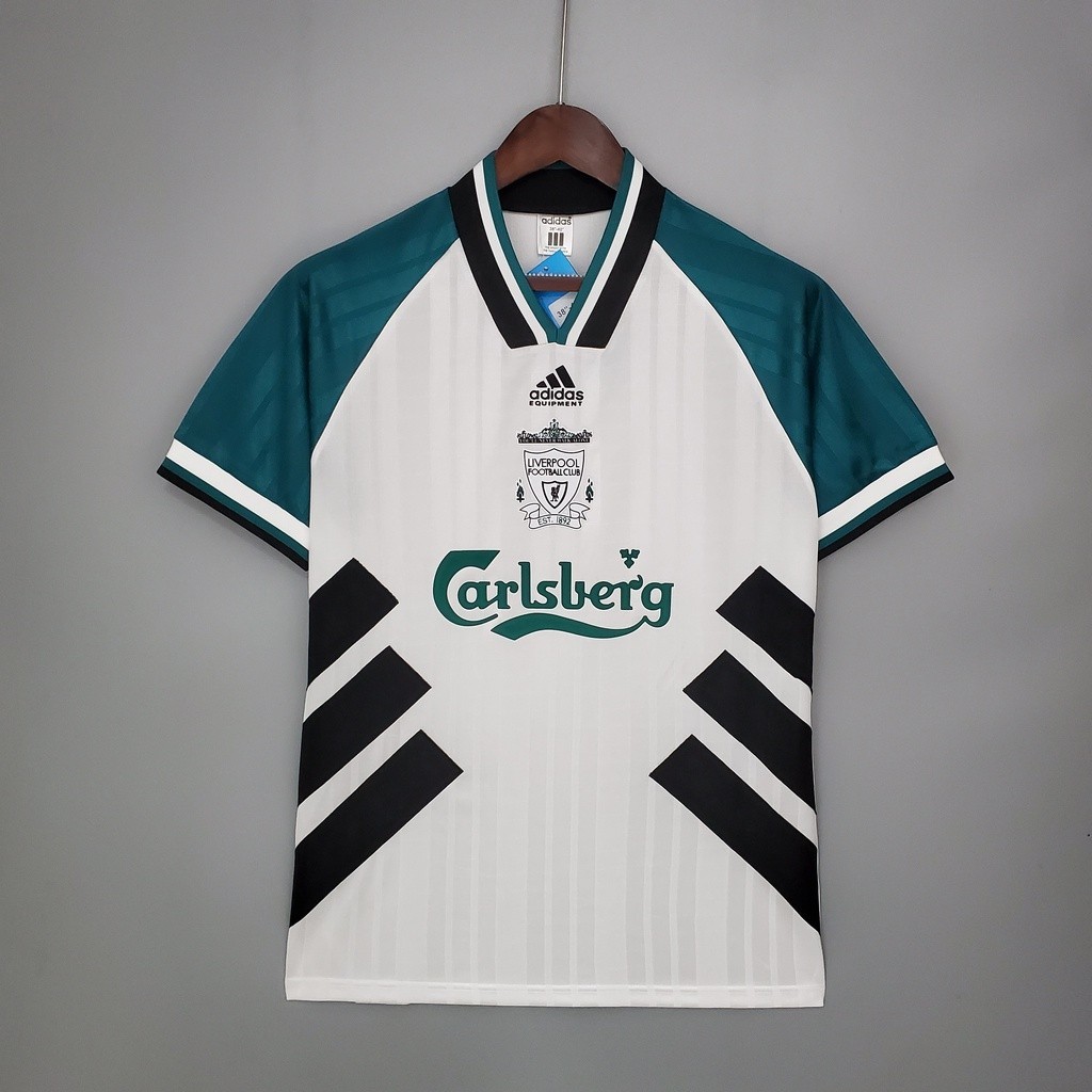 93-95 LFC Football Away Retro Soccer Jersey 1993-1995 Liverpool Away Vintage Jersey S-XXL Mens Short Sleeve Jersey #FOWLER