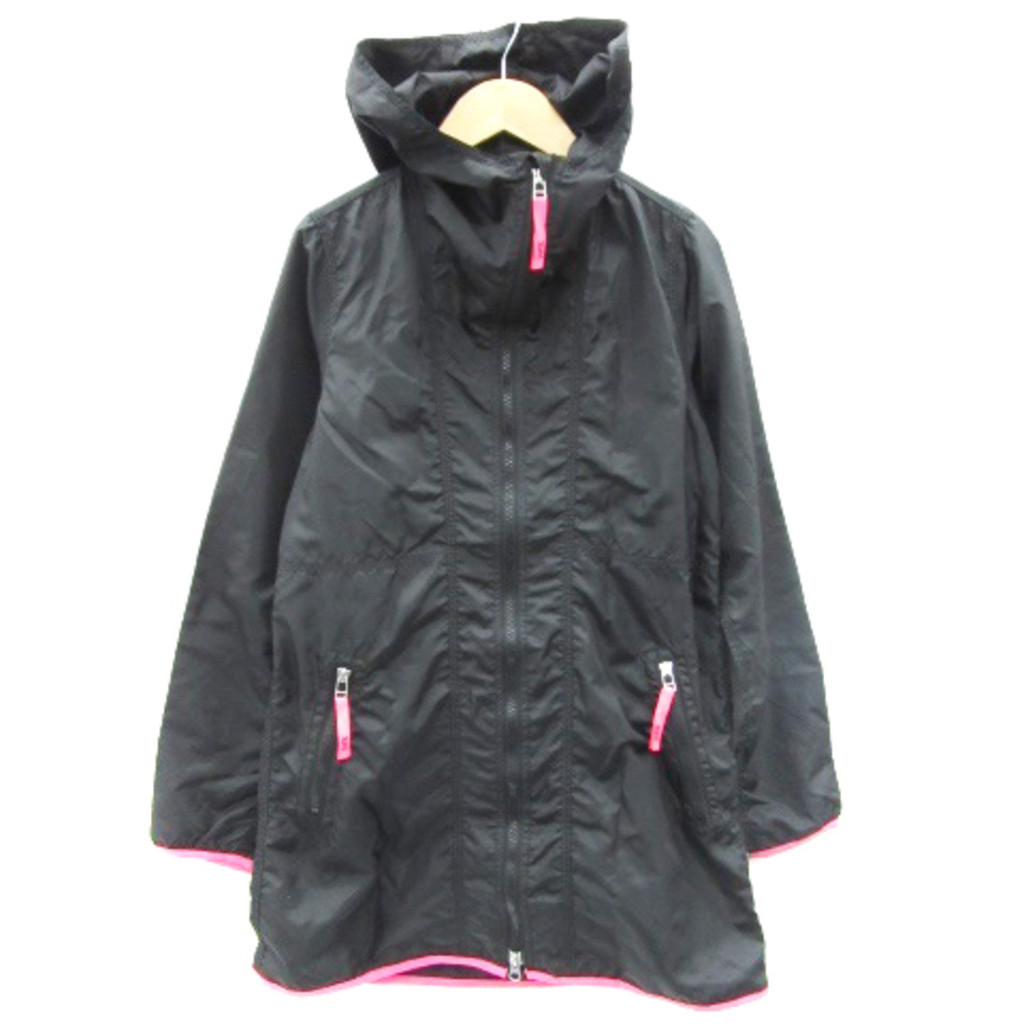 X Girl Jacket Hoodie Long Length Stand Collar 1 Black Direct from Japan Secondhand