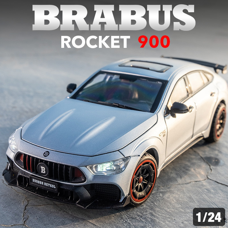 [GT-M] โมเดล สเกล 1:24 Brabus 900 AMG GT63 รถโลหะรถชุดเครื่องประดับคริสต์มาสของขวัญเด็ก Christmas