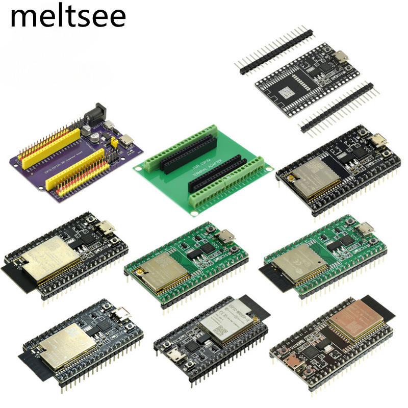 Esp32 บอร์ดทดลอง TYPE-C MICRO USB CP2102 WiFi และบอร์ดขยายสัญญาณบลูทูธ Dual Core ESP32-DevKitC-32 WROOM-32D 32U WROVER ESP-WROOM-32 ESP32-DevKitC Core 38PINS