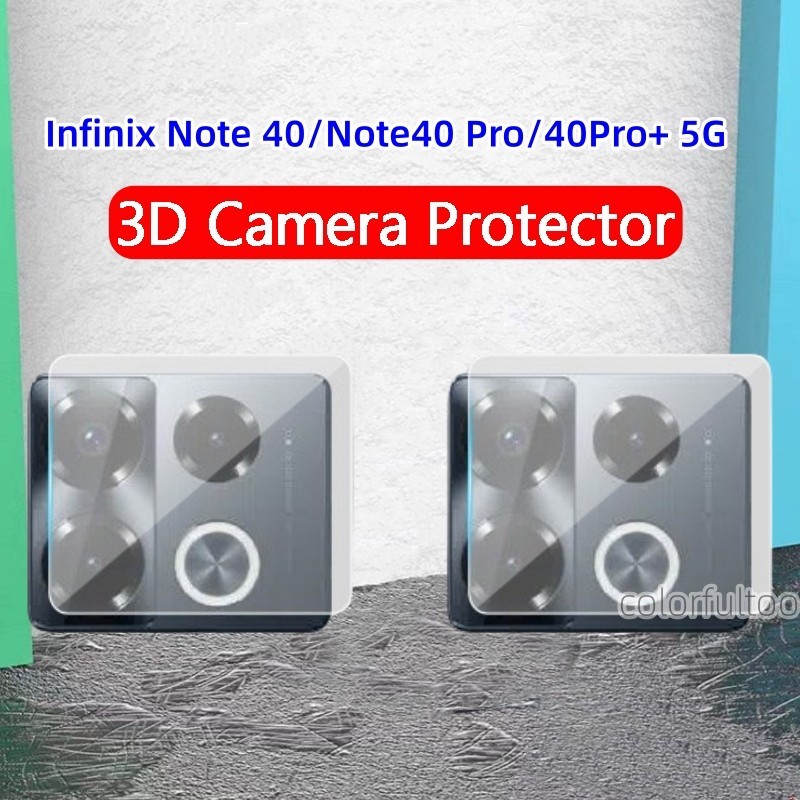 ฟิล์มกระจกนิรภัยกันรอยหน้าจอ เลนส์กล้อง 3D HD แบบใส สําหรับ Infinix Note 40 Pro 5G Infinix Note 40 Pro Plus 40pro+ Note40Pro 4G 5G