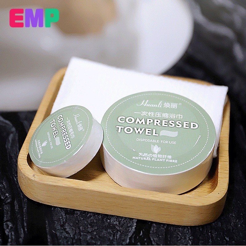 EMP【เม็ด】ผ้าขนหนูอัดเม็ด Cotton ผ้าขนหนูอัดเม็ด Cotton ขนาดเล็ก ผ้าอัดเม็ด ผ้าอเนกประสงค์ แบบใช้แล้วทิ้ง ขนาด 30×70 ซม.