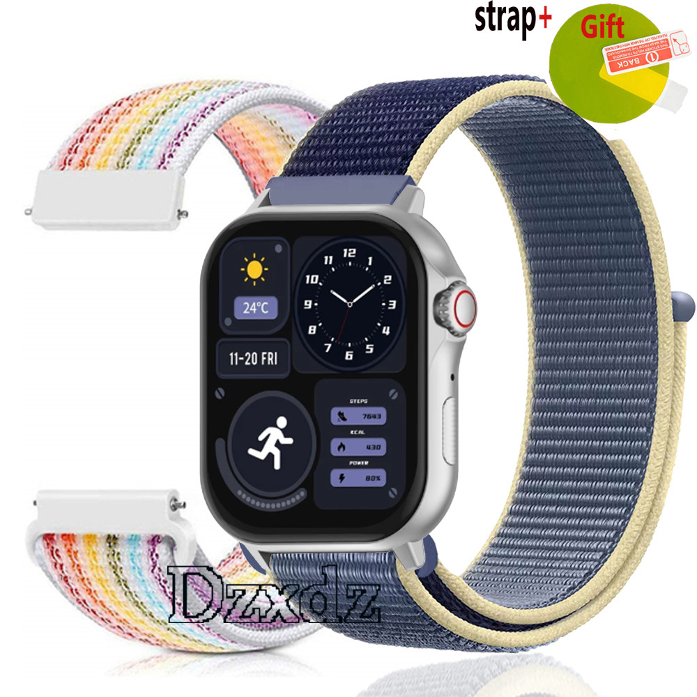 Colmi P82 P71 สายไนลอนสําหรับ COLMI P20 Plus P28 Plus สมาร์ทวอท์ชสมาร์ทวอท์ชสายอุปกรณ์เสริม