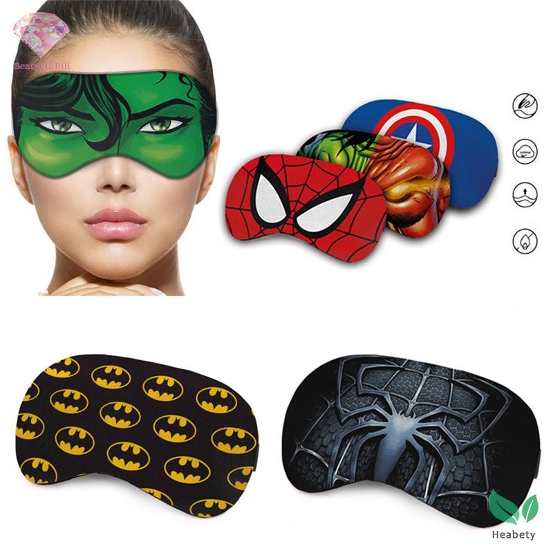 Heabety การ์ตูน Spider Sleep Eye Mask Soft Travel Nap Lightproof Sleeping Eye Covers สําหรับเด็ก Lunch Break Blackout Eye ครอบคลุมใหม่