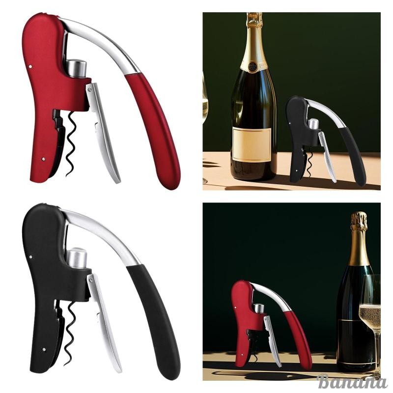 [ในสต็อก] Corkscrews Opener Key Gadgets ครัวมืออาชีพมัลติฟังก์ชั่ร้านอาหารคู่มือเปิด