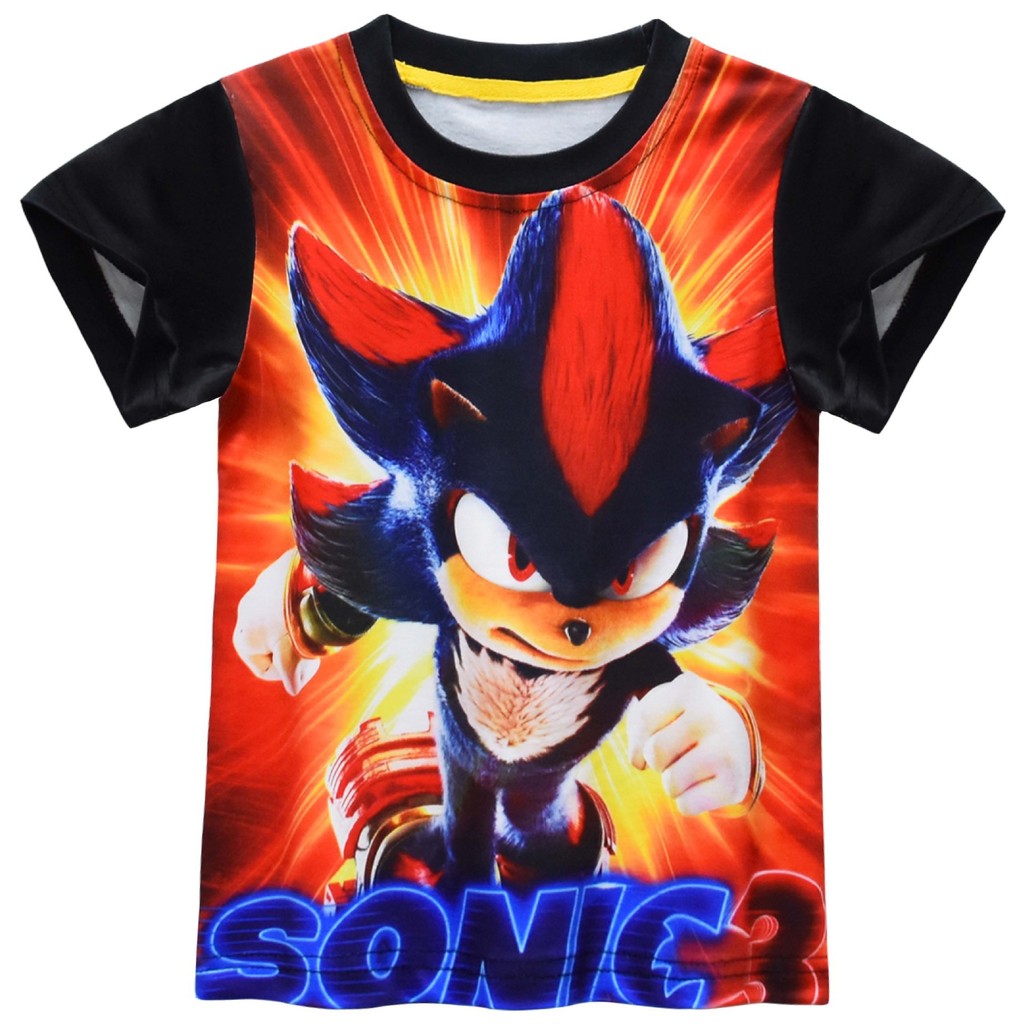 Sonic3 Hedgehog sonic3 Sonic Boy เสื้อยืดแขนสั้นฤดูร้อน 32146