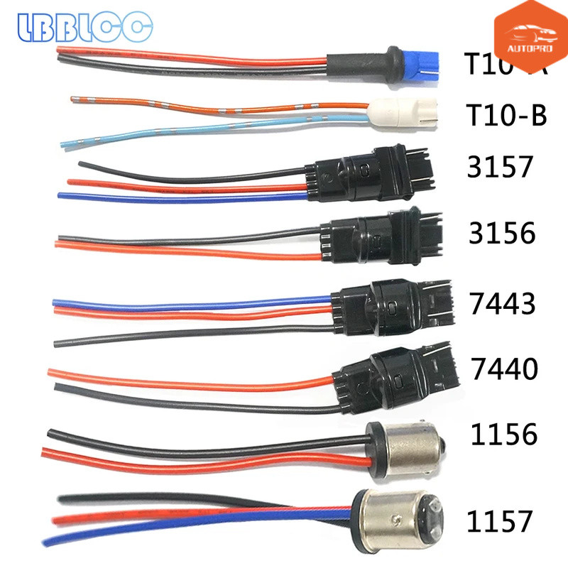 1X T10 W5w หลอดไฟชายปลั๊ก 1156 Ba15s ฐานอะแดปเตอร์ Led Conector ผู้ถือ T20 1157 Bay15d 7440 รถโคมไฟข