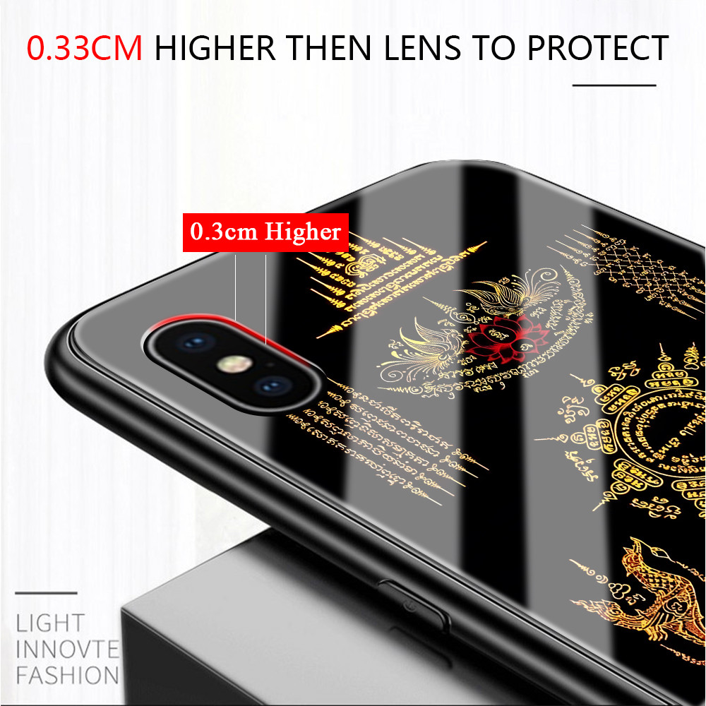 เคส For เคสแข็ง Huawei Y9 P30 P20 Honor X6B X7B X9B Pro Prime 2019 4G 5G เคสหัวเว่ย เคสโทรศัพท์ Case Glass BLK - รูปที่ 5
