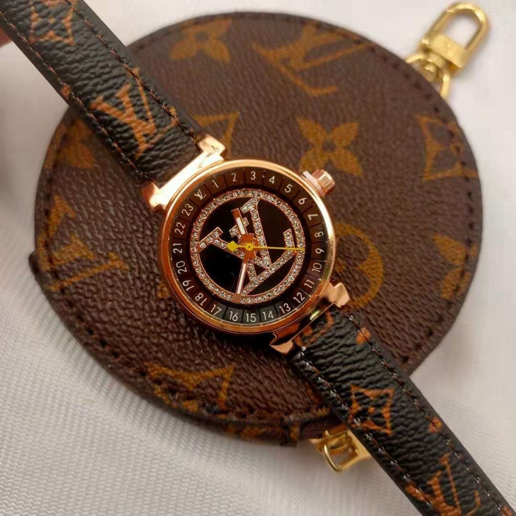 พร้อมส่ง นาฬิกาแฟชั่น LV นาฬิกาแบรนด์หรูนาฬิกาผู้ชายและผู้หญิง นาฬิกาแฟชั่นหรูอเนกประสงค์