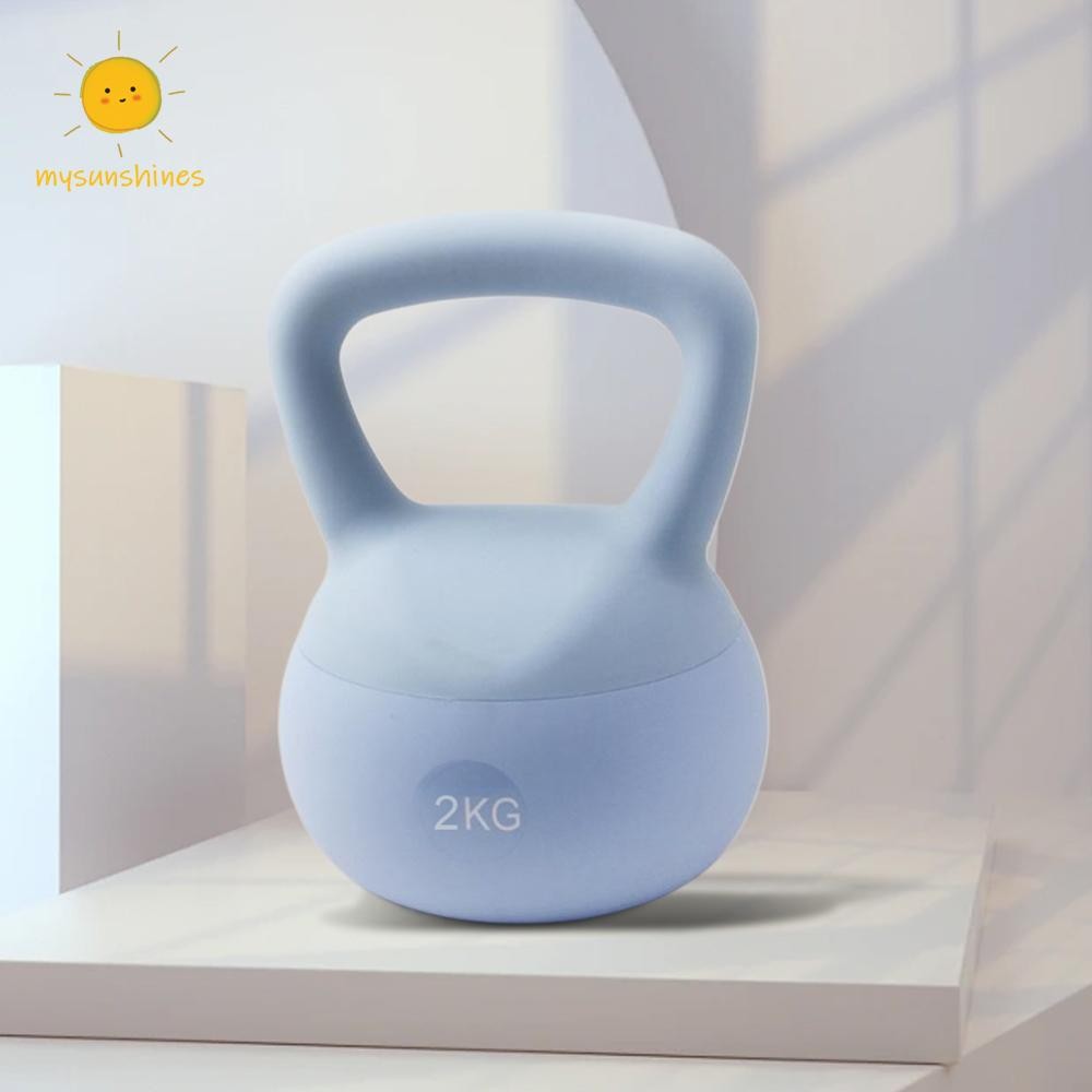 ☀Ms Soft Kettlebells Grip Weights เคตเทิลเบลฝึกความแข็งแกร่ง 2KG สําหรับออกกําลังกายที่บ้าน