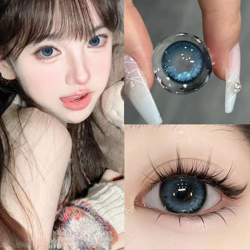 2 ชิ้น ฟรี กล่อง-1.00~6.00°คอนแทคเลนส์สี 14.0/14.5 มม. คอนแทคเลนส์สีสีสันสดใส 127