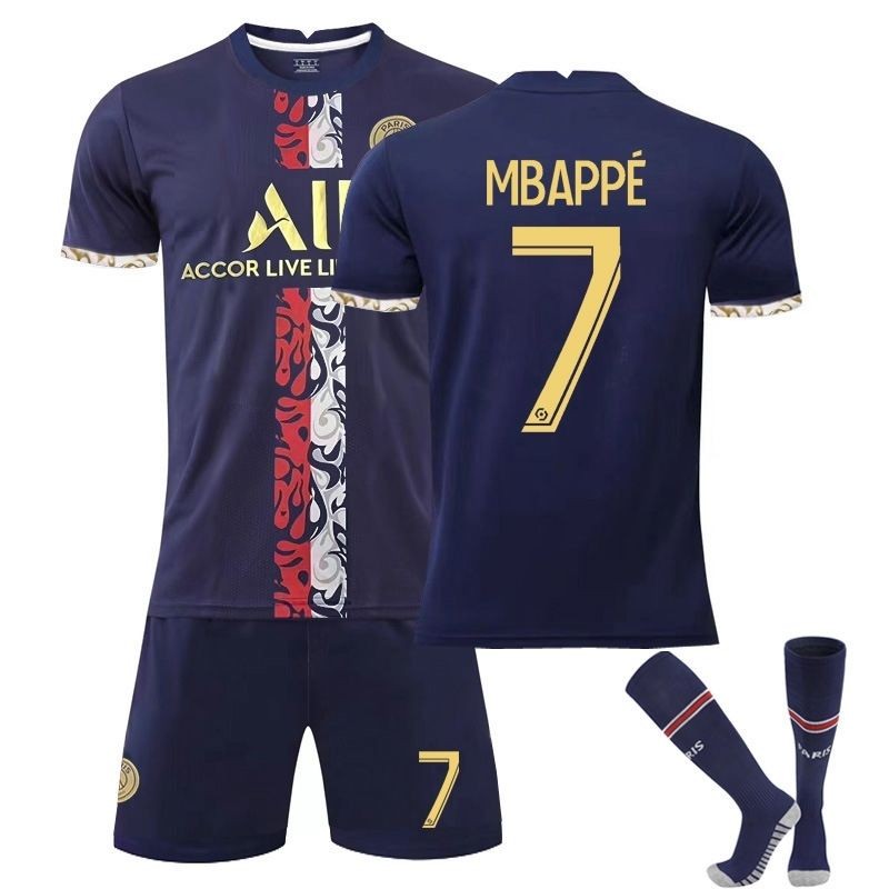 MZ 2223 Paris Training Uniform No. 7 MP เป่ย เบอร์ 10 เนซอล เจ้าสัว เมสซี เจอร์ซีย์ เสื้อฟุตบอล