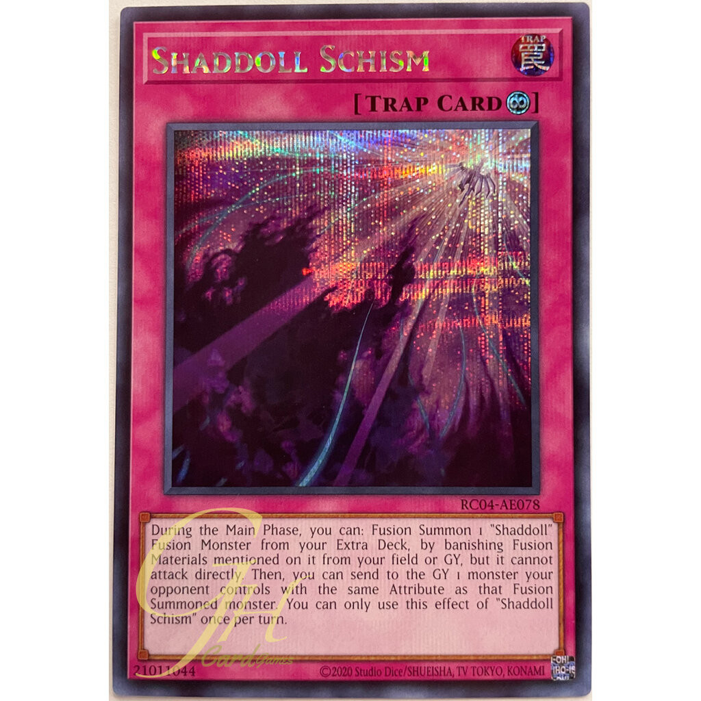 Yugioh [RC04-AE078] Shaddoll Schism (Secret Rare)