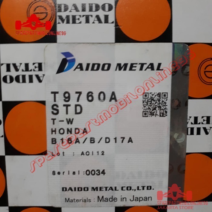 Thrust Metal Moon Honda Stream 1.7 Civic VTI Century Daido