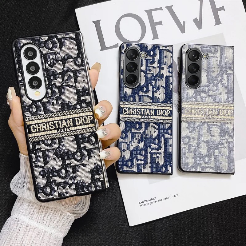 เคสโทรศัพท์มือถือหนัง พับได้ หรูหรา สําหรับ Samsung Galaxy Z Fold 3 4 5