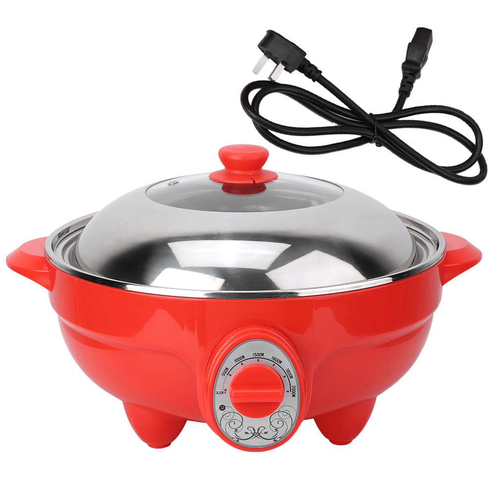 6L Multifunction Electric Pan Hot Pot BBQ Frying Kitchen Cook Grill AU Plug 220V
