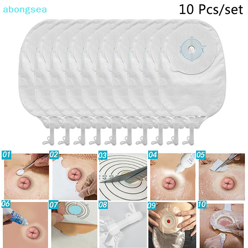 Abongsea 10X ถุงระบายน้ํา ปิดวาล์ว ป้องกันการไหลย้อนกลับ ดูแลอาการ ดี