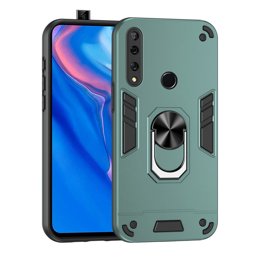 สําหรับ Huawei Y9 Prime 2019 / Nova 9 เคส พร้อมขาตั้ง แหวนแม่เหล็ก ด้านหลังแข็ง ขอบ TPU นิ่ม กันกระแทก กันตก บาง