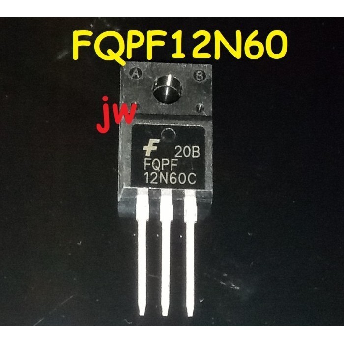 เครื่องมือชิ้นส่วน FQPF12N60C FQPF12N60 12N60 600V 12A N-Channel MOSFET
