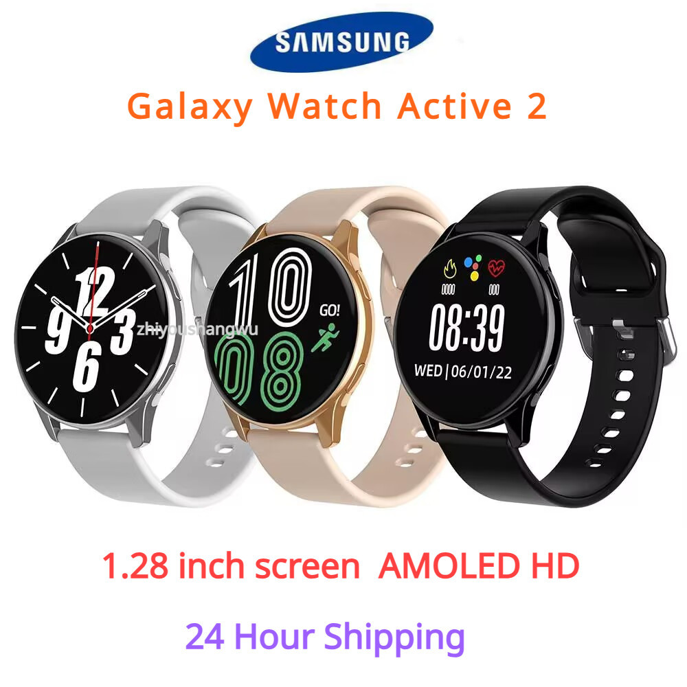 Samsung ของแท้ นาฬิกาข้อมือ Smartwatch Galaxy Watch Active 2 Full Touch Screen T2 Pro Smart Watch บลูทูธ โทร VS HALLOWATCH pk w8 zl02