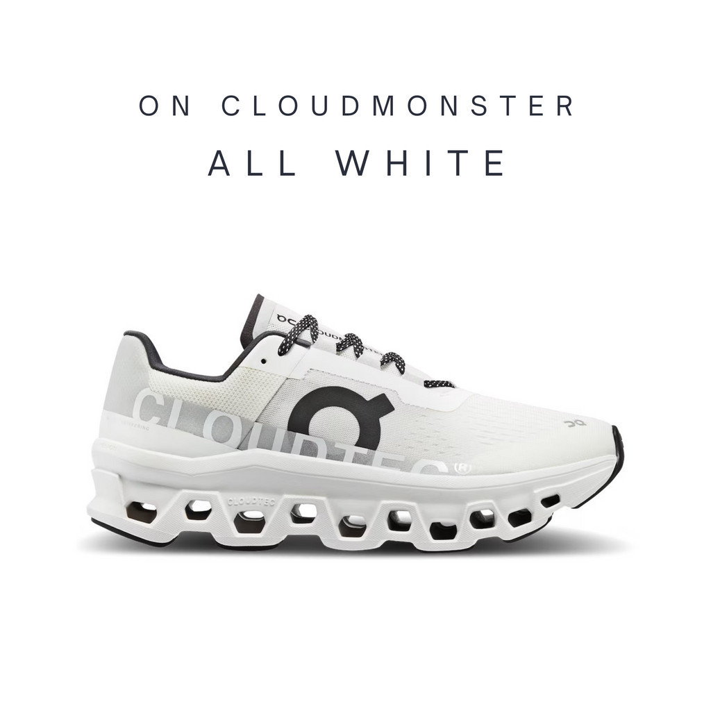 [พร้อมส่ง] On Running Cloud Monster Mens All White 61.98434