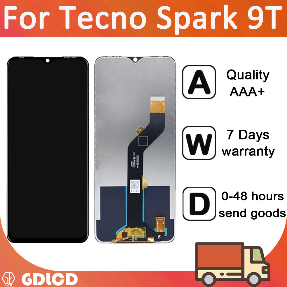 อะไหล่หน้าจอสัมผัส LCD แบบเปลี่ยน สําหรับ Tecno Spark 9 KG5p LCD Spark 9T KH6