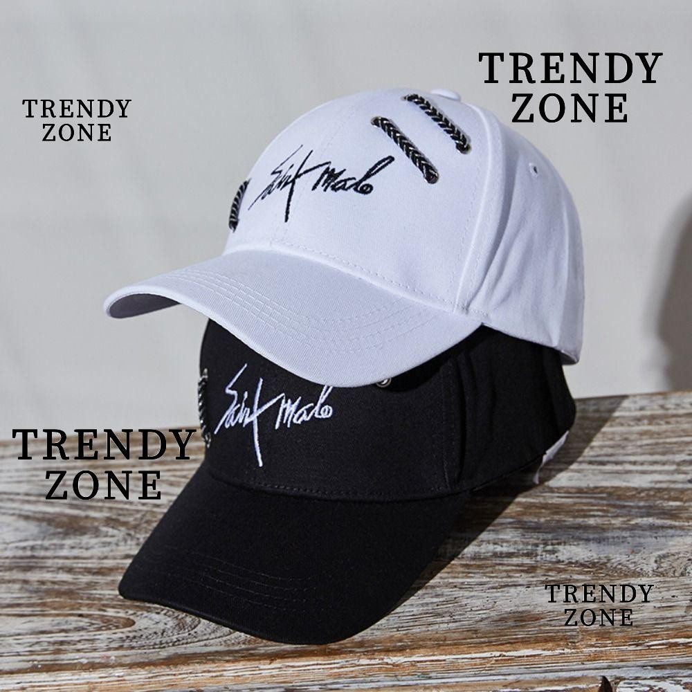 Trendyzone หมวกเบสบอล กันแดด ปักลายตัวอักษร ปรับได้