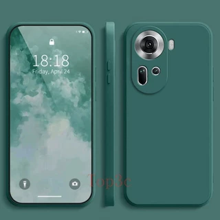 เคส OPPO Reno 11 5G 11 Pro 5G 8 5G 8z 5G 7Z 5G 8T 5G 7 10 Pro 5G เคสโทรศัพท์มือถือ ซิลิโคน กันกระแทก สีพื้น สําหรับ YT