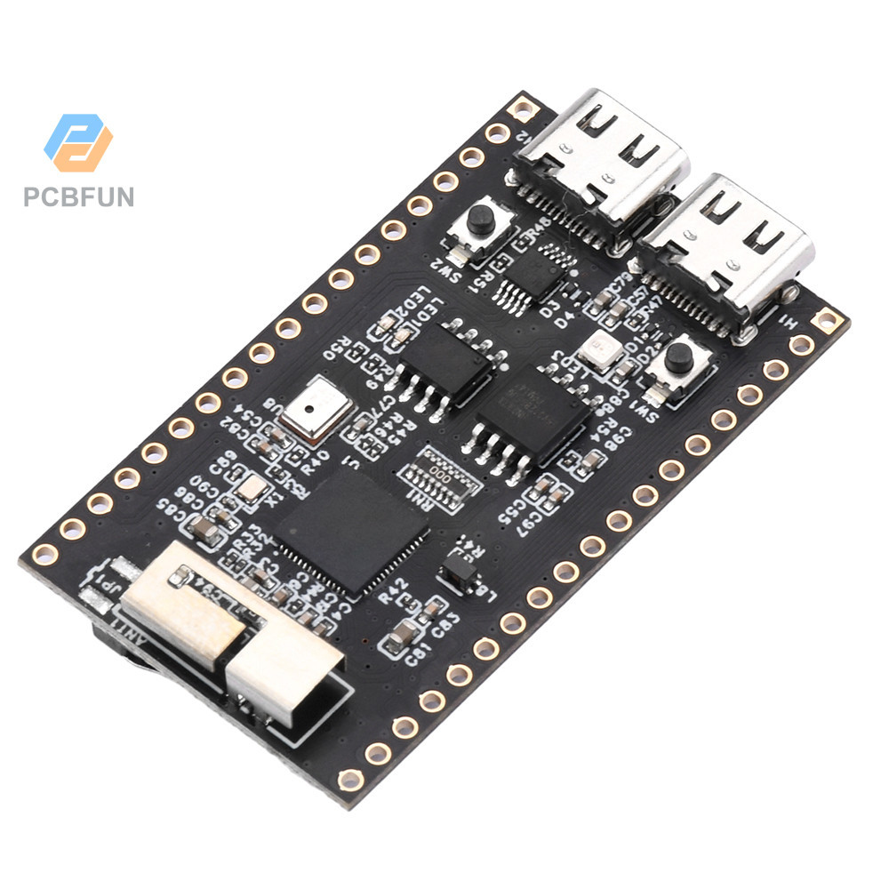 Pcbfun ESP32-S3-CAM 2.4G WIFI BT โมดูลบอร์ดทดลอง พร้อมกล้อง OV2640 Dual TYPE-C
