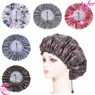 Tyler หมวกอาบน้ํา หมวกอาบน้ํา ปรับได้ ใช้ซ้ําได้ ร้านทําผม ห…