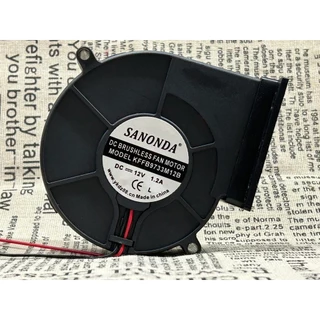 9733 12V 1.2A เตาย่างบาร์บีคิวพัดลมเทอร์โบประหยัดพลังงานเตาไม้ Blower KFFB9733M12B