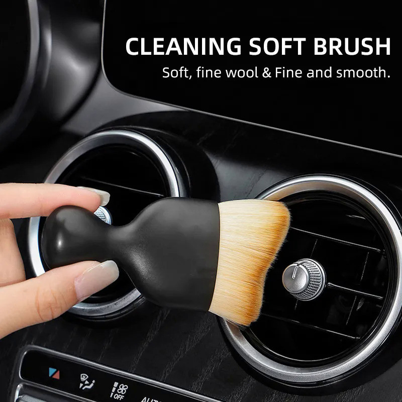 แปรงทําความสะอาดภายในรถยนต์ ขนแปรงนุ่มมาก สีขาว สําหรับ BMW E90 E60 E71 F30 F20 F10 E70 G30 E87