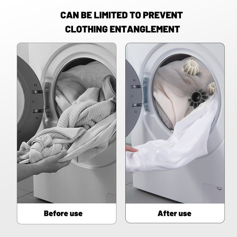 4ชิ้นลูกซักรีด/นำมาใช้ใหม่นุ่มซักผ้าลูกเครื่องเป่าลูก/ป้องกันคดเคี้ยวลูกซักรีด,สำหรับเครื่องซักผ้าเครื่องอบแห้ง