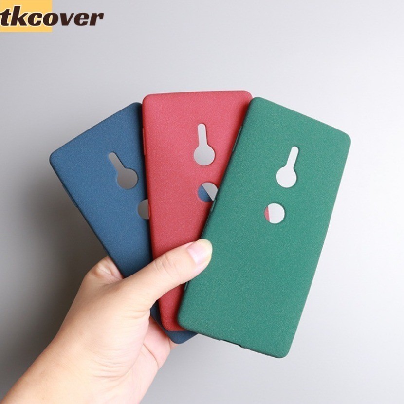 สําหรับ Sony Xperia XA Z5 Z3 Plus Z2 Z1 XZ3 XZ2 XZ1 เคสโทรศัพท์หรูหรา Ultra Slim Matte Scrub Sandsto
