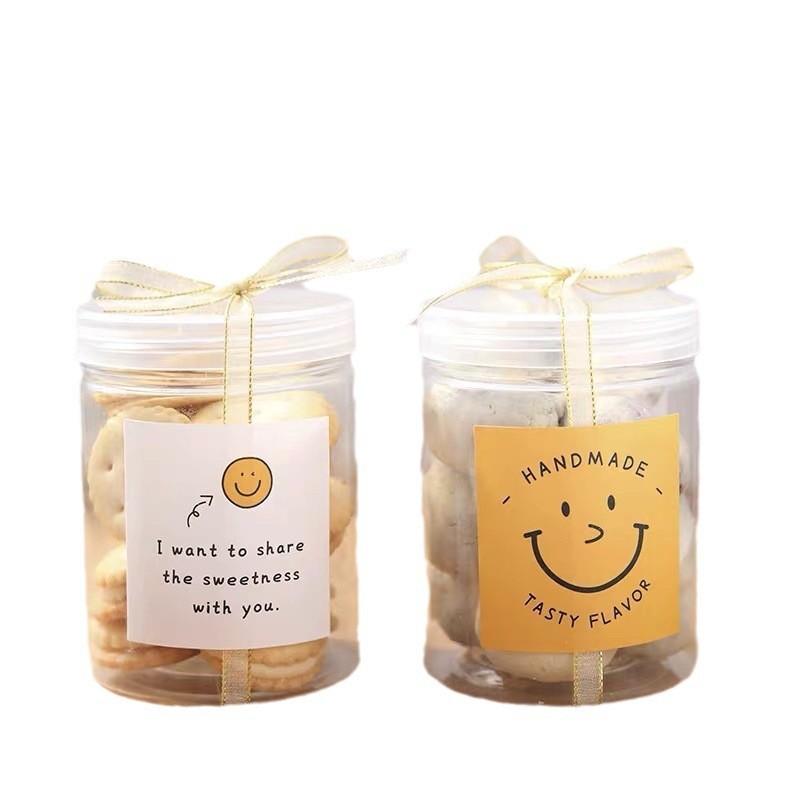 สติ๊กเกอร์ลายสไมล์ สติ๊กเกอร์วงกลมขนาด 5 cm. สติ้กเกอร์ตกแต่งกล่องขนม อุปกรณ์เบเกอรี่แพ็คละ 90 ดวงและ 180 ดวง - รูปที่ 3