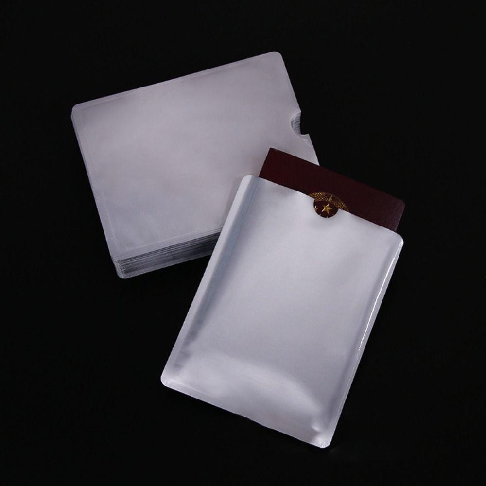 UUMIR ปลอกบัตรเครดิต 5 ชิ้น, ที่ใส่บัตร RFID อลูมิเนียมความปลอดภัย, ล็อคตัวอ่านฝาครอบป้องกันการโจรกรรม