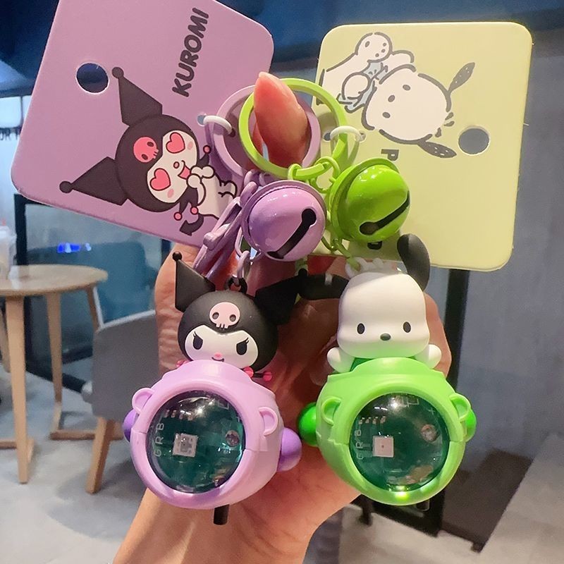 ♞ใหม่ของแท้ Sanrio Sunset Lamp Pacha สุนัข Kurome พวงกุญแจตุ๊กตา