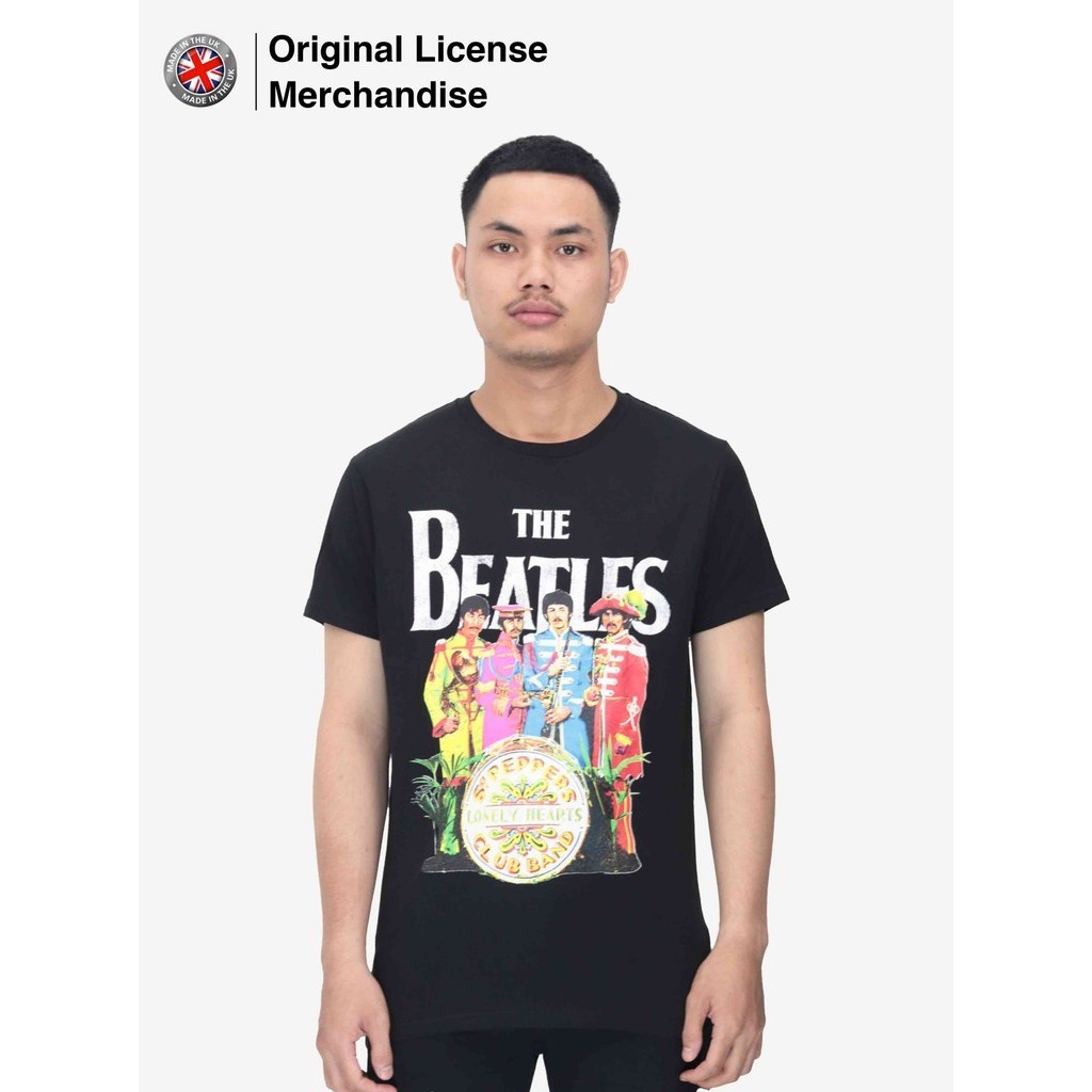 KATUN เสื้อยืดผ้าฝ้ายผู้ชายล่าสุด Rock Band Music BEATLES SGT Pepper